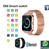 Smartwatch Z60 Bluetooth Pulseira de Aço Inoxidável