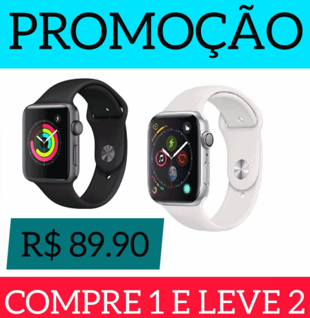 Relógio Inteligente Estilo Apple Watch - Compre 1 Leve 2